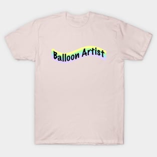 Balloon Artist: Wavy Design in Pastel Colors T-Shirt